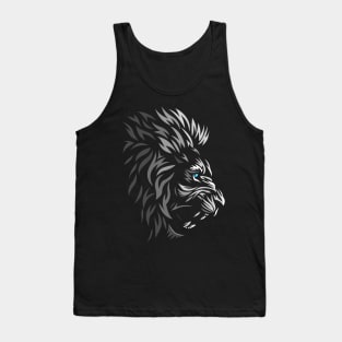 Tribal profile lion Tank Top